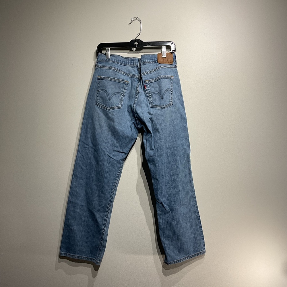 Levi's 514 Slim Straight Relaxed Fit Light Blue Jeans 32 x 27 Vintage Fit Jeans - Picture 10 of 10